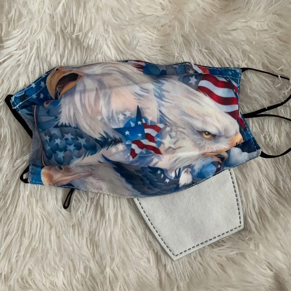 New Patriotic Eagle face mask